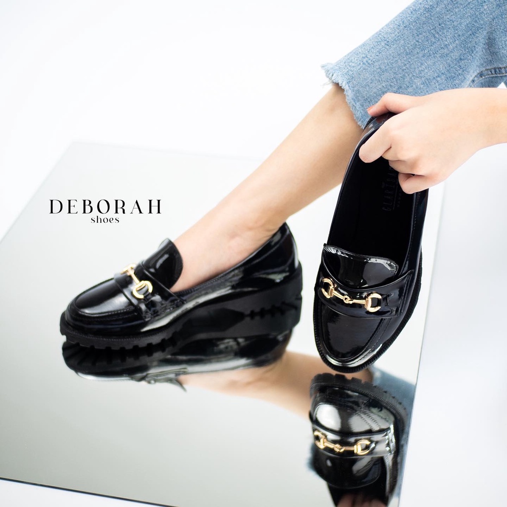 GLARISAMODA Deborah Sepatu Docmart Wanita Gesper Sepatu Kerja