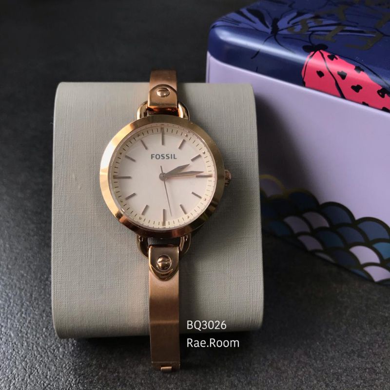 BQ3026 Classic Minute Three-Hand Rose Gold-Tone Stainless Steel Watch