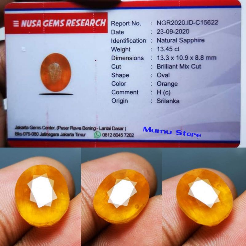 NATURAL YELLOW SAPPHIRE SRILANKA CUTTING