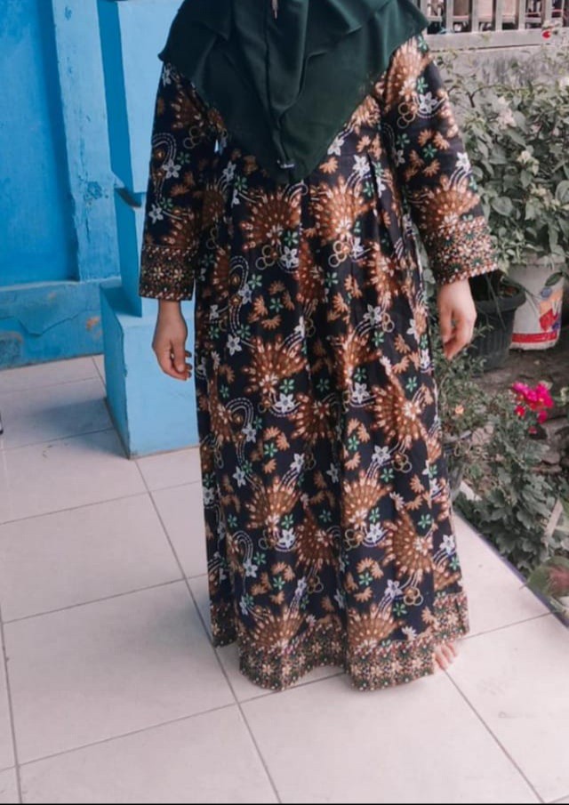 Gamis Batik (cod) Manggar Gamis Batik Pesta Model Terbaru 2020 Gamis Pesta Ori