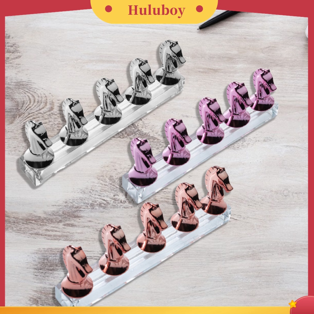 Huluboy Huluboy♡ Stand Holder Display Kuku Palsu Bahan Metal Untuk Latihan Manicure