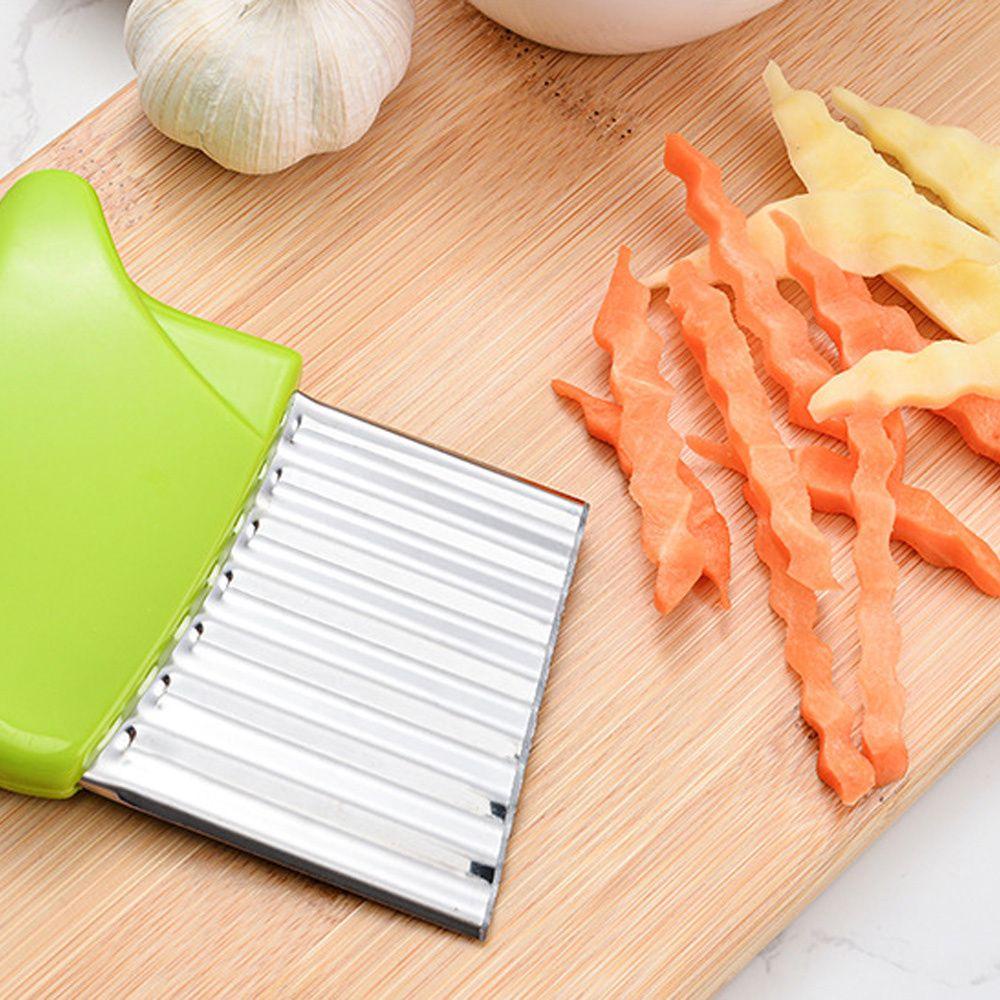 Solighter Stainless Steel Pengiris Keripik Sayur Bawang Dapur Pemotong Pemotong Kentang
