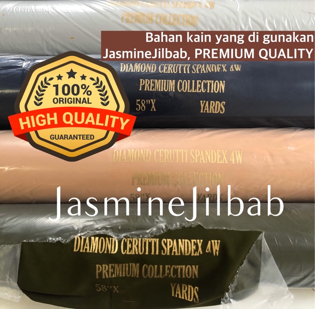 Bergo Maryam Khimar Fateema Tali Jumbo Syari Diamond Italiano Crepe-5