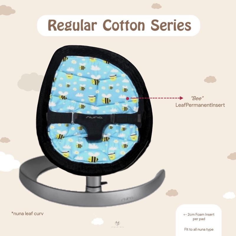 NuCover Honey Bee // alas sarung cover nuna leaf curv 2019 suited grow insert pad pengganti
