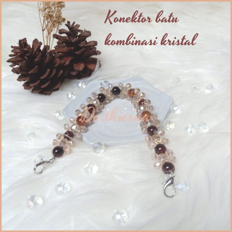 CONNECTOR MASKER HIJAB PENGAIT TALI MASKER HIJAB BATU KRISTAL PREMIUM