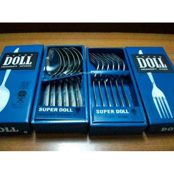 Yku3 Sendok Makan Super Doll 1/2 Lusin Ptvr