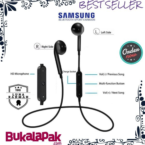 Unik HEADSET BLUETOOTH EARPHONE HANDSFREE BLUETOOTH SAMSUNG SPORT EARPHONE Berkualitas
