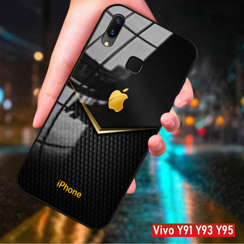 [H02] SoftCase Kaca VIVO Y91 Y93 Y95, SOFTCASE GLESS VIVO Y91 Y93 Y95,CASE HP VIVO Y91 Y93 Y95,CASE 