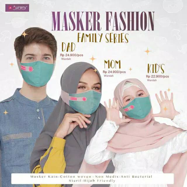 MASKER KAIN  FASHIONABLE  || AURANY