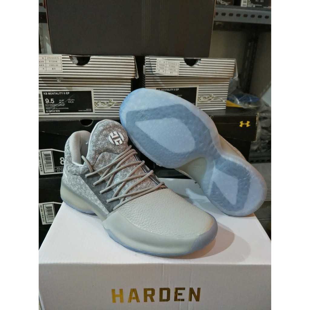 Sepatu Basket KuliahFree kaos kaki Sepatu Basket Adidas Harden Vol 1 grayvy