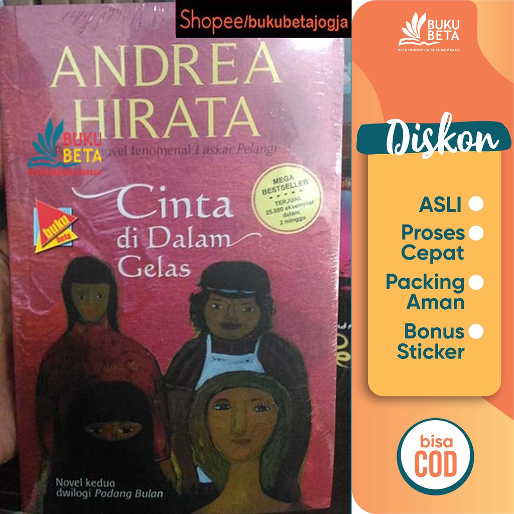 Jual Cinta Di Dalam Gelas Andrea Hirata Indonesiashopee Indonesia 3003