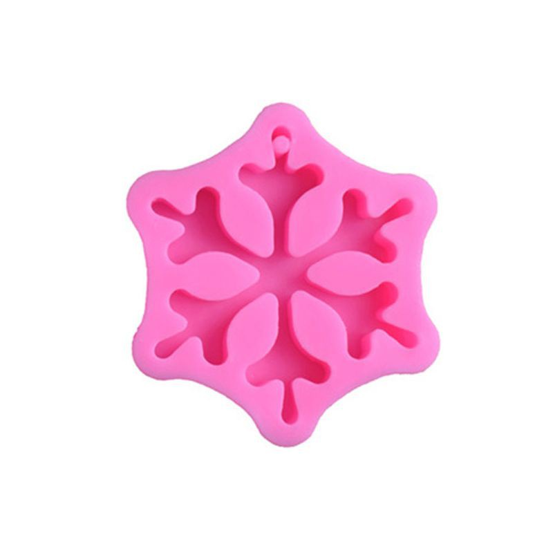 Glitter DIY Christmas Tree Snowflake Resin Jewelry Making Silicone Molds Art Craft Tools