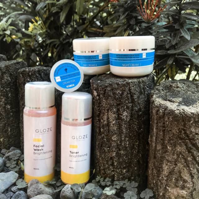 GLOZE FLEK SERIES ORIGINAL/ paket cream penghilang flek ampuh/ paket GLOZE FLEK SKINCARE/ GLOWING