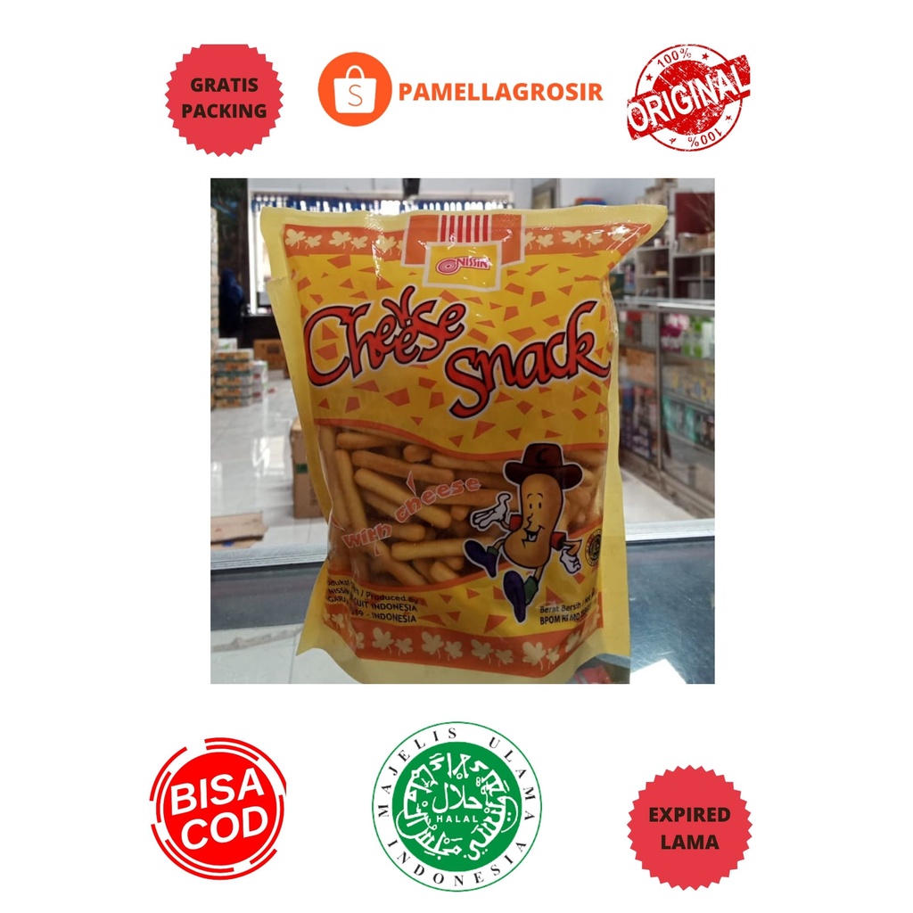 BISKUIT STIK RASA KEJU / NISSIN CHEESE SNACK 150 GR