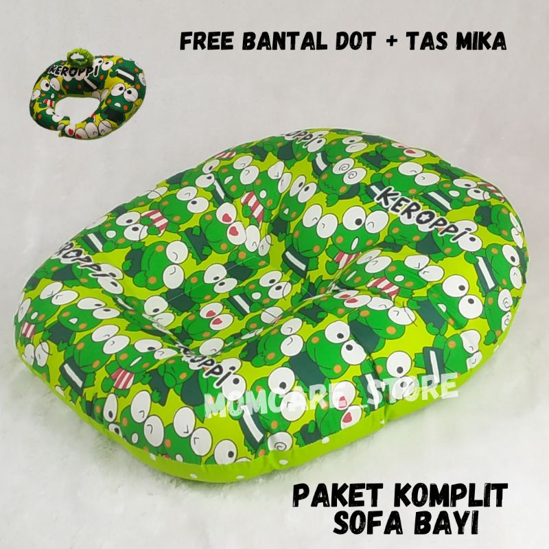 Paket komplit / Sofa bayi + Bantal dot +Tas mika-PAKETKOMPLIT#36