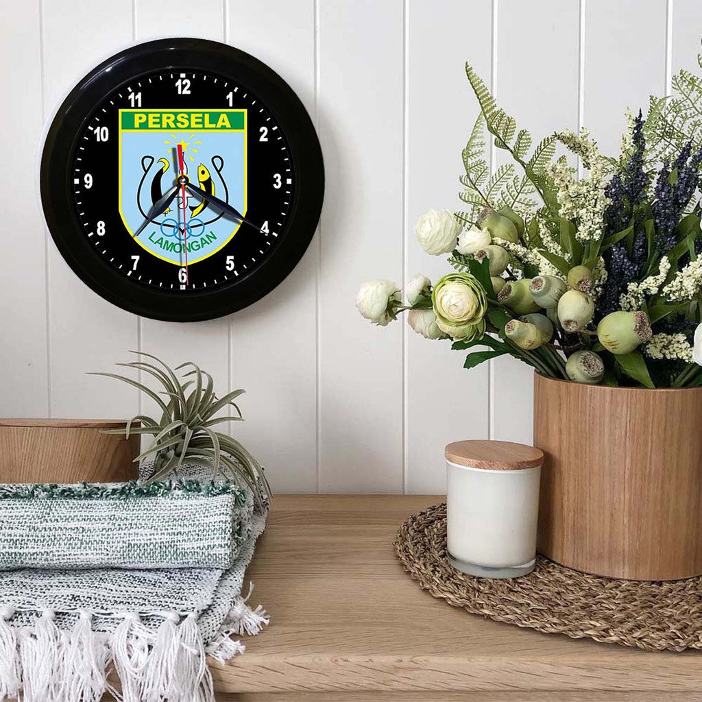 JAM DINDING PERSELA LAMONGAN  (DIAMETER 30 CM)