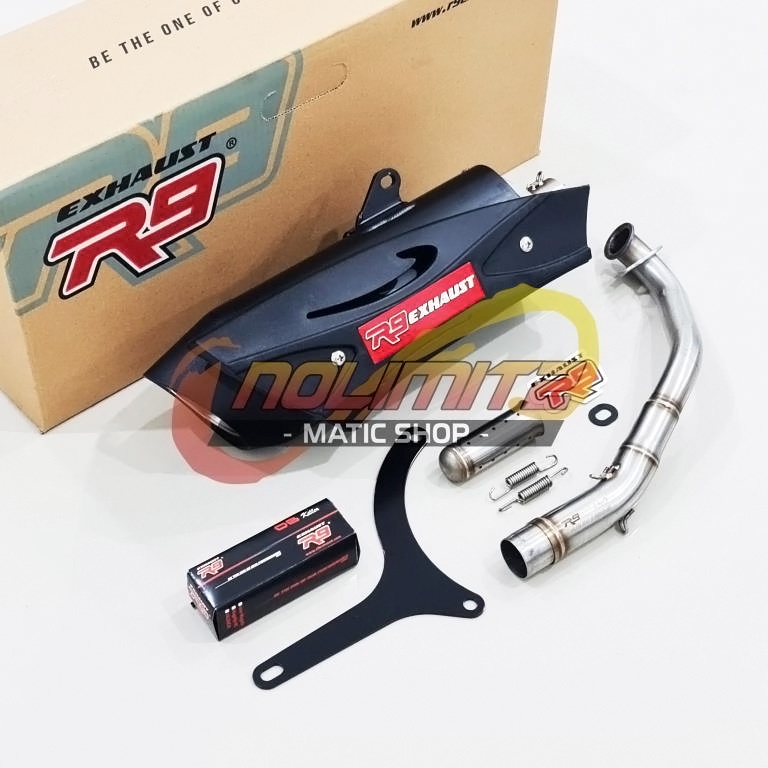 Knalpot Racing R9 Misano Full System Free DB Killer Genio Beat Scoopy FI 2020 Up