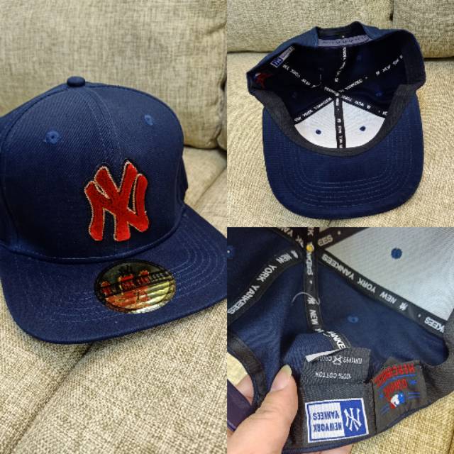 Topi snapback NY Newyork yankees import navi