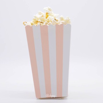 

Popcorn Box - Stripes Peach