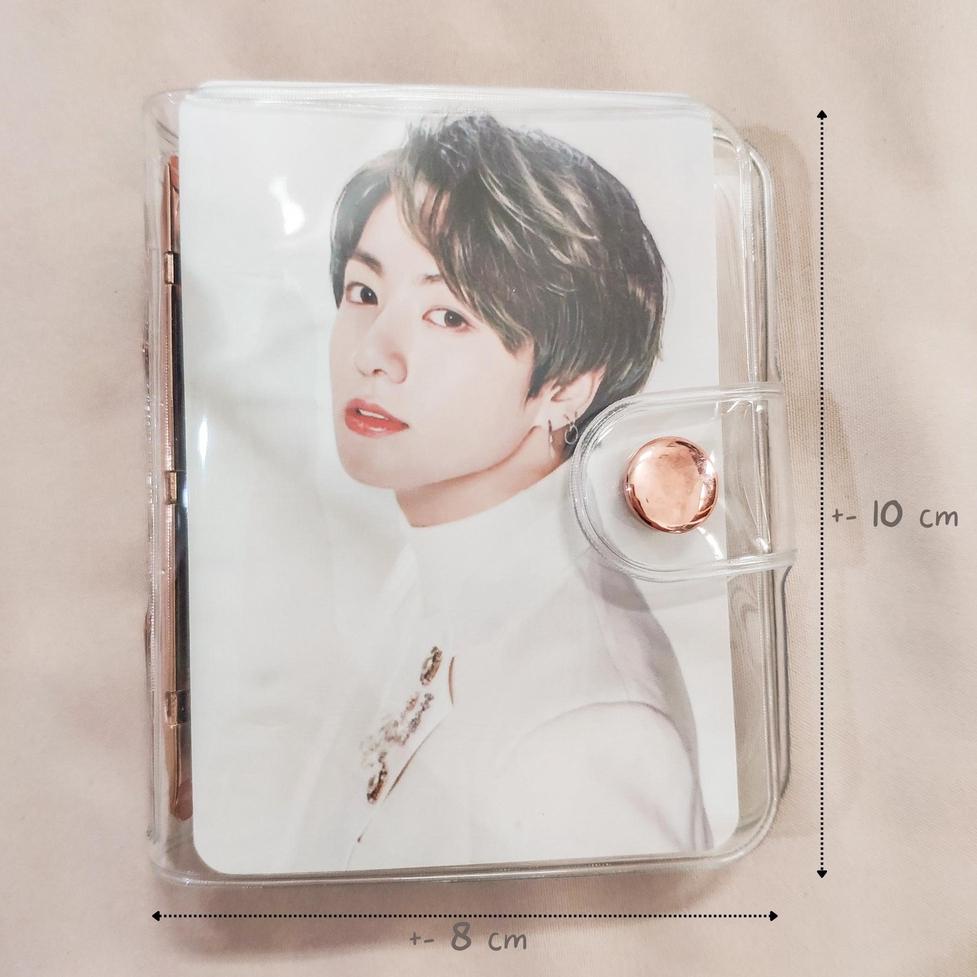 

(N8L1).. Mini Binder 3 Ring / Album Foto Polaroid / Mini Journaling Diary Binder Photocard Album / Mini Binder Photocard / Jelly Binder //Ada@Promo