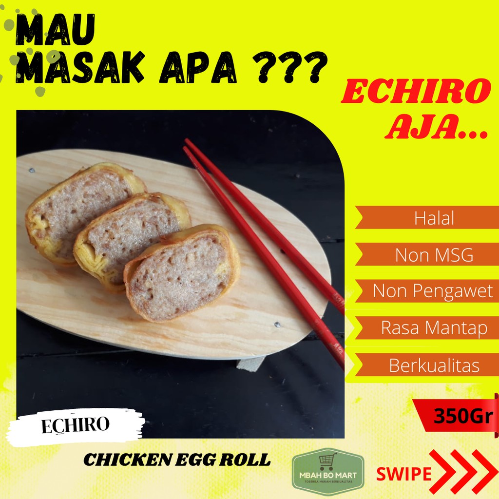 

frozen food surabaya home made chicken egg roll chiken bento echiro surabaya 350gr e02