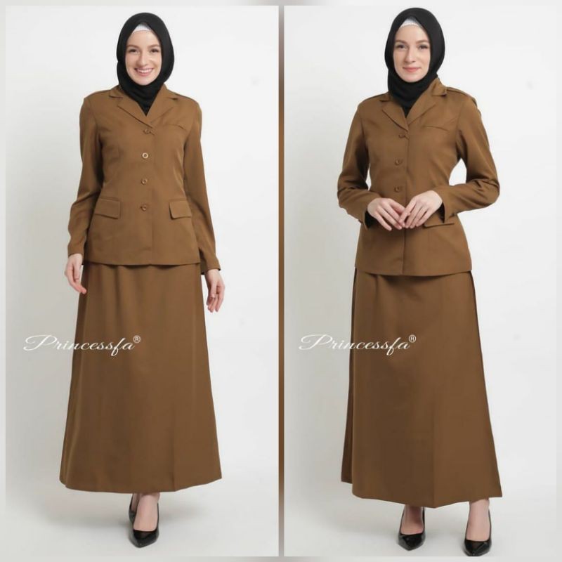 [princessfa] seragam guru / seragam pemda / seragam PNS pangkat Rok A
