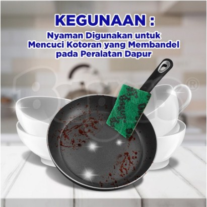 BAGUS Sabut Spons Serbaguna / Sponge cuci piring 556 isi 3pcs