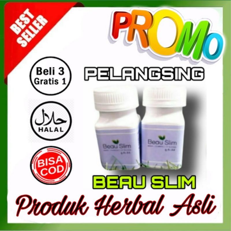 Beauslim Kapsul Obat Minuman Pelangsing Perut Buncit Diet Penurun Pengecil Berat Badan Wanita Herbal