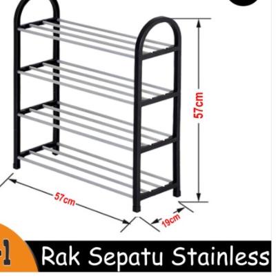 *Segera Dapatkan* Rak Sepatu Stainless Rak Sepatu Murah Mudah Bongkar Pasang rak sepatu portable rak