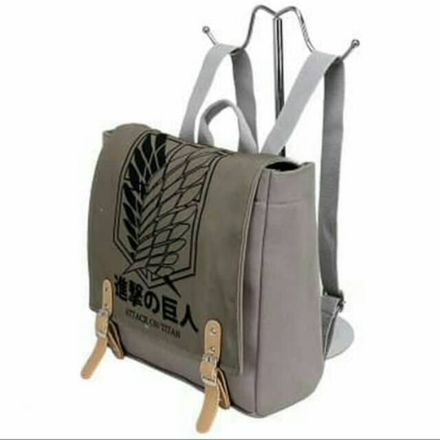 Tas Ransel Canvas Anime Attack On Titan