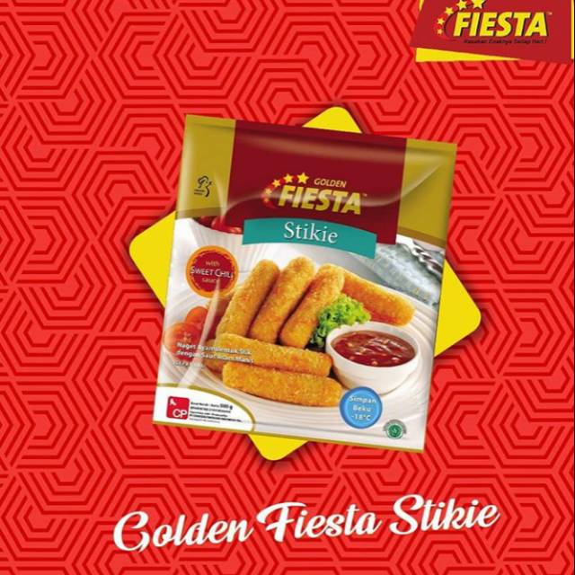 

GOLDEN FIESTA Stikie (Naget Ayam Bentuk Stik) 500gr
