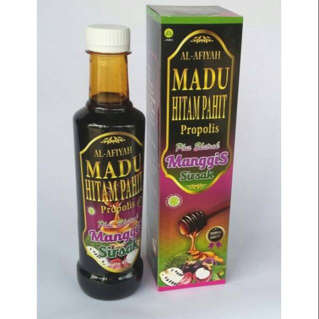 

Madu hitam pahit al afiyah plus extraks manggis sirsak original