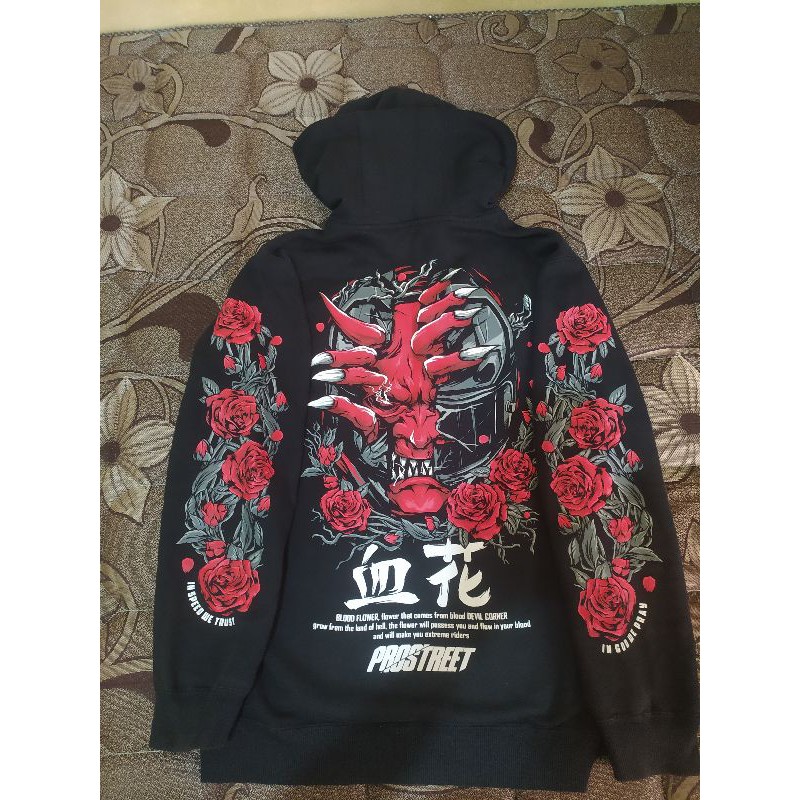 HOODIE PROSTREET BLOOD FLOWER SIZE M