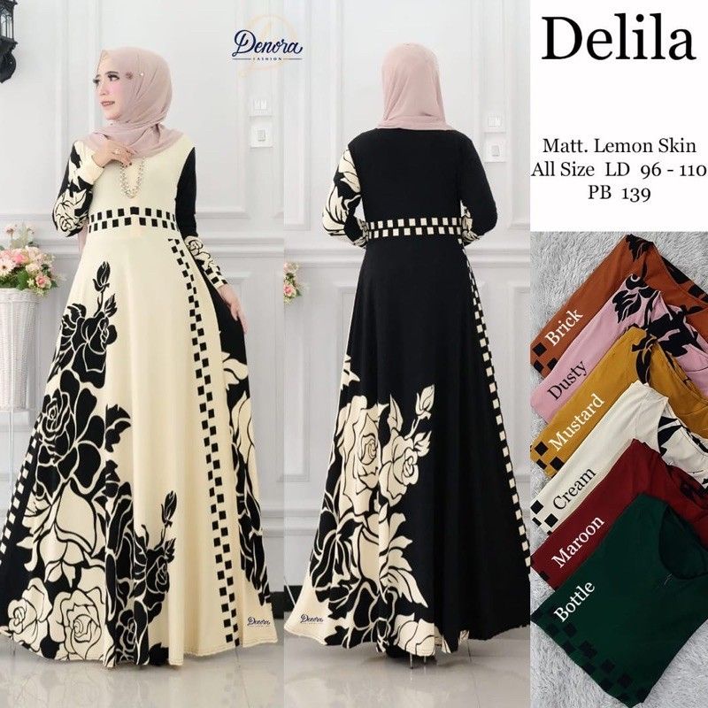 Belinda Maxy - Gamis Wanita Lemon Skin Size XL-XXXL-5L / Vectora Maxy / R.16 - 037-3974 / R.20 - 033-5017 / R.17 - 038-5149