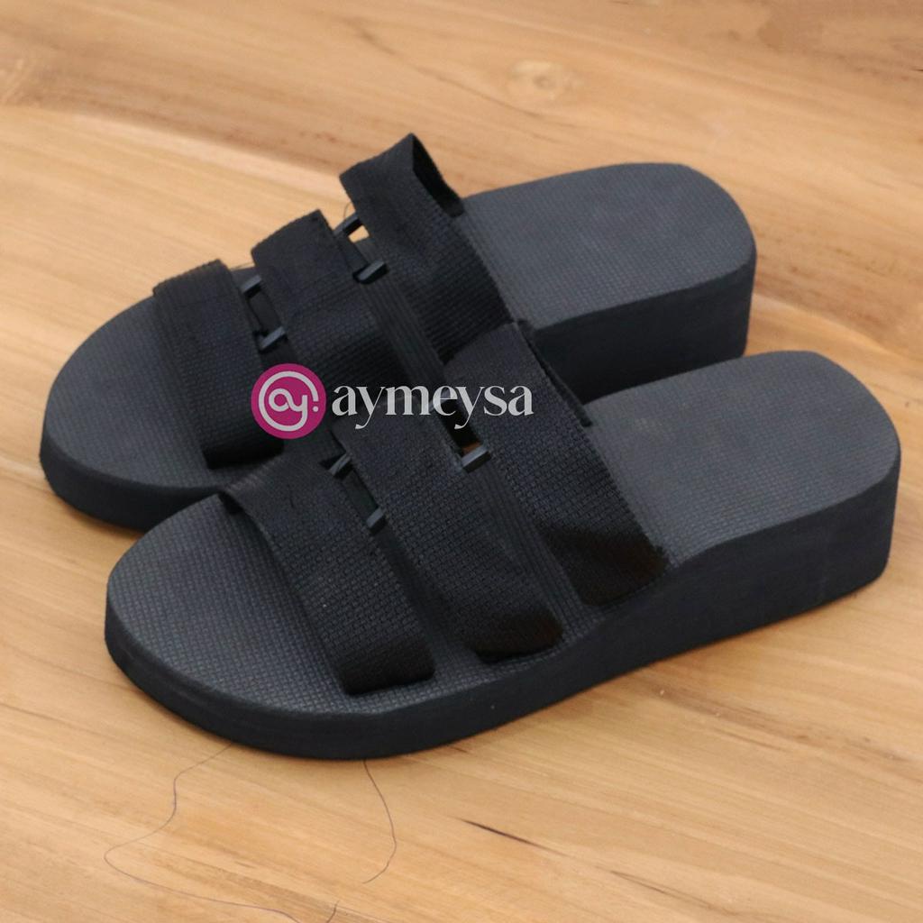 Sandal Wedges Selop Wanita kekinian terbaru model LISA