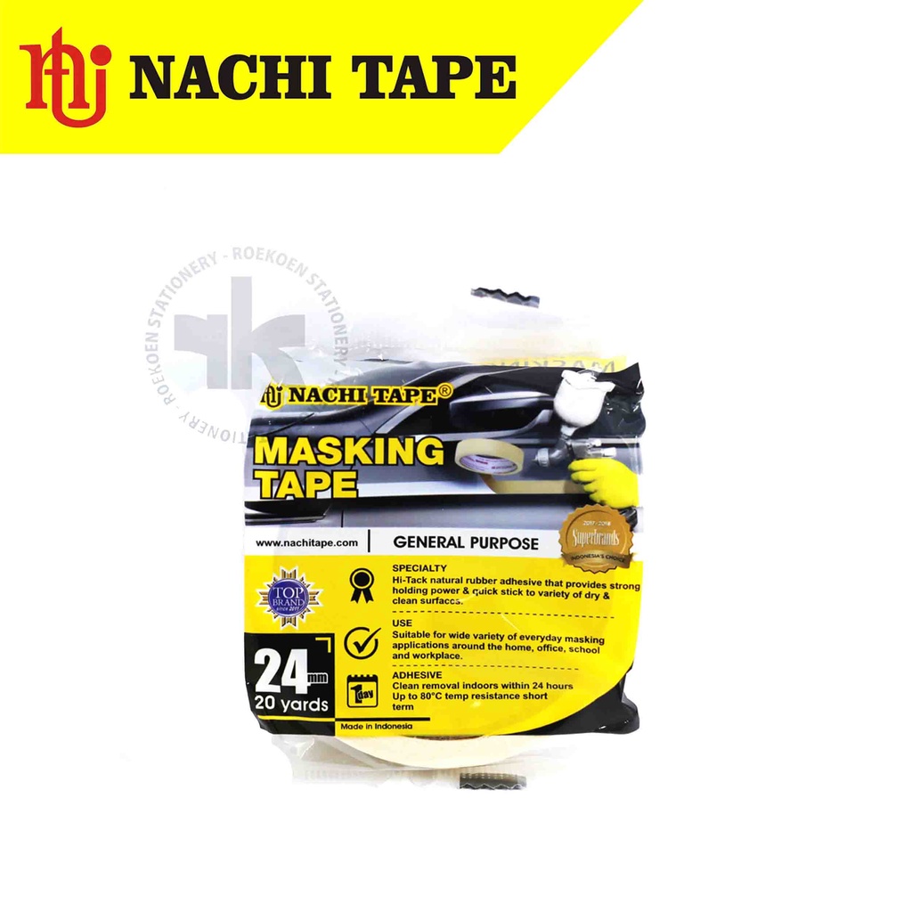 

Nachi Masking Tape 1" 24mm x 20 yards
