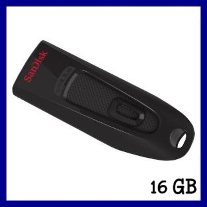 Sandisk 16GB Flashdisk Ultra USB 3.0 - 16 GB Flash San Disk Drive FD