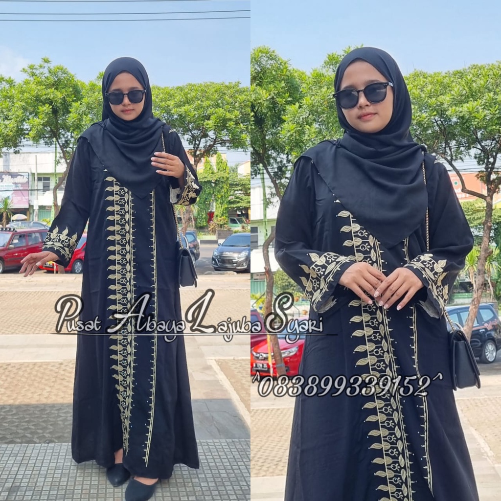 murah gamis turkey-jubah turkey- busana muslim - abaya remaja terbaru-abaya arab kekinian-abaya turki terbaru-motif ZY TANGAN KARET-DRESS HITAM-TERBARU