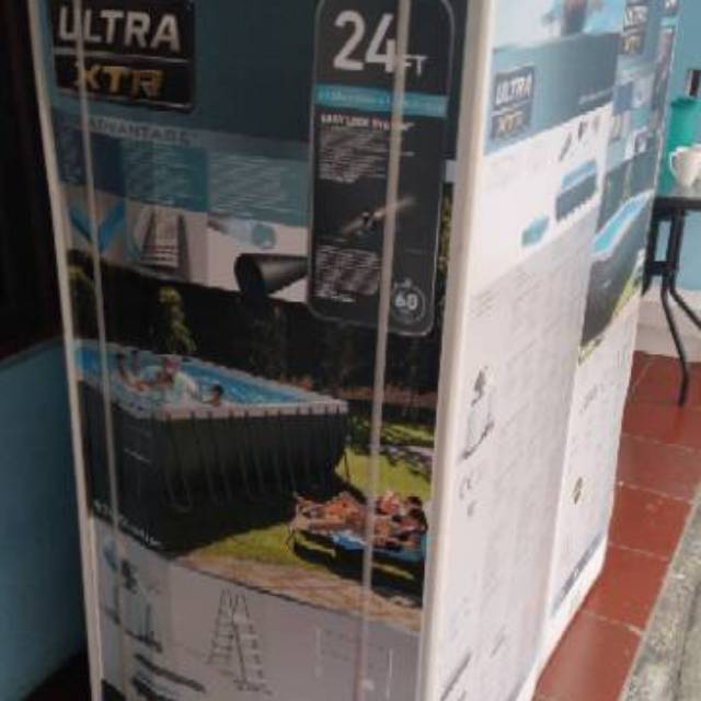 Kolam renang intex 7 mtr  SETT  berikut nett volly dan vacum  #26368#