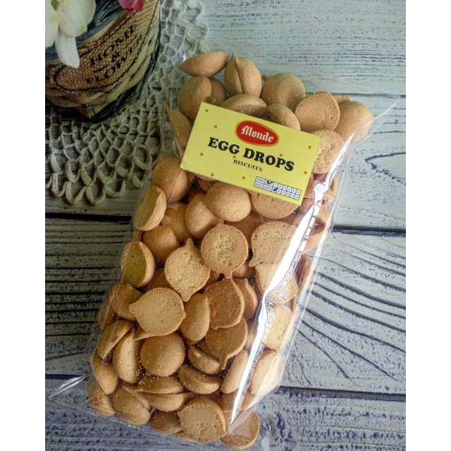 

250gram Monde Eggdrops Biskuit Kemasan Kiloan