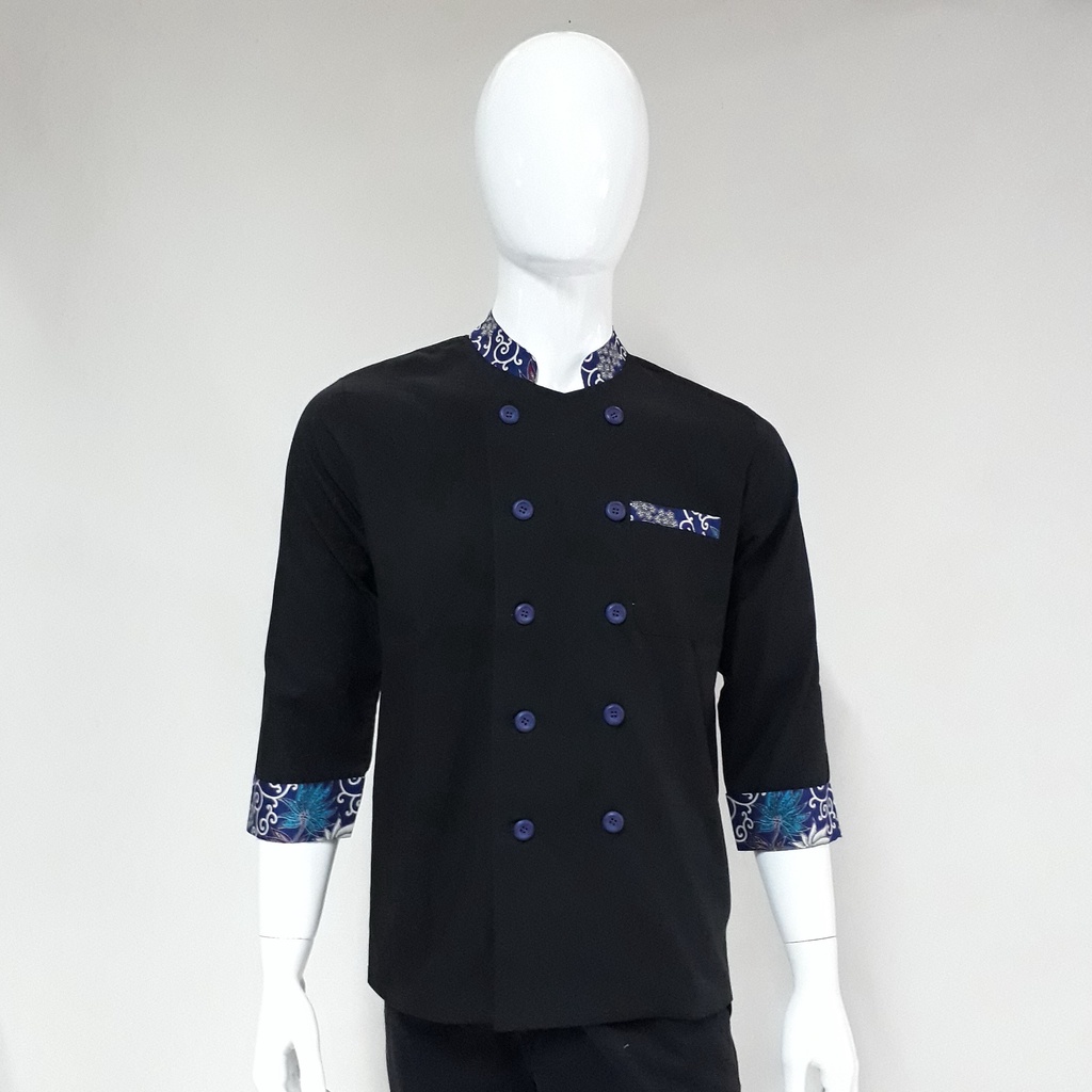 Chef Wear Baju Koki 7/8 Komb Batik Sk