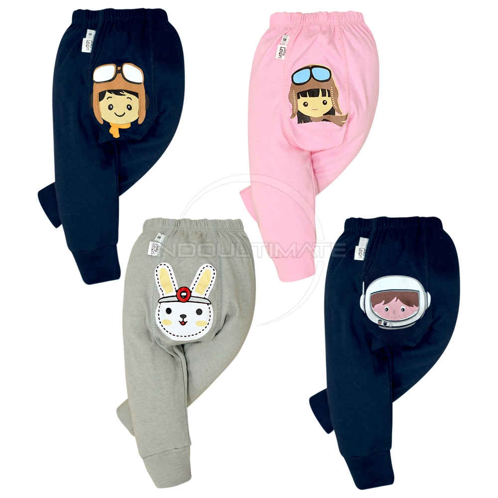 1 Pcs Celana Panjang COTTON Anak Bayi BABY LEON Newborn GY-P83 Celana Diaper Celana Popok Panjang