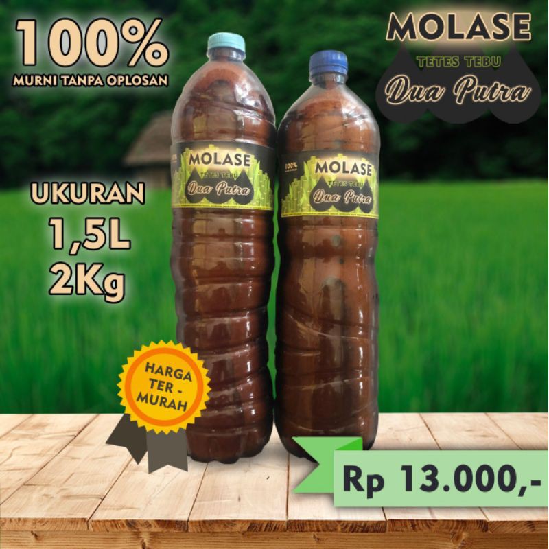 tetes tebu molase 1,5 liter / 2 kg dua putra