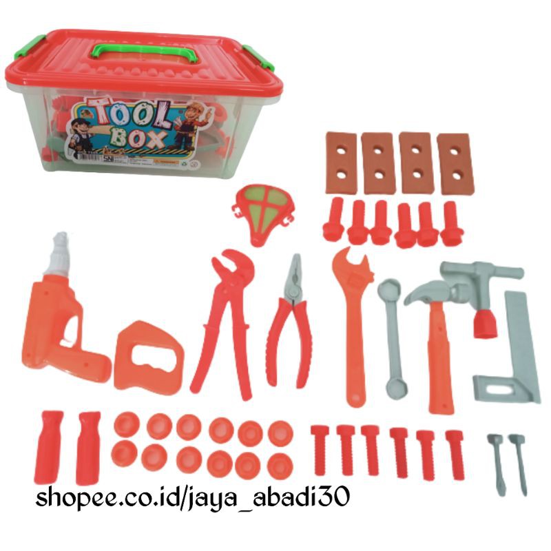 MAINAN ANAK ALAT TUKANG KEMASAN CONTAINER / TOOL BOX