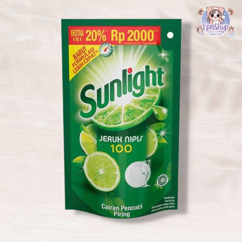 SUNLIGHT JERUK NIPIS CAIRAN PENCUCI PIRING 90ML / SUNLIGHT CUCI PIRING