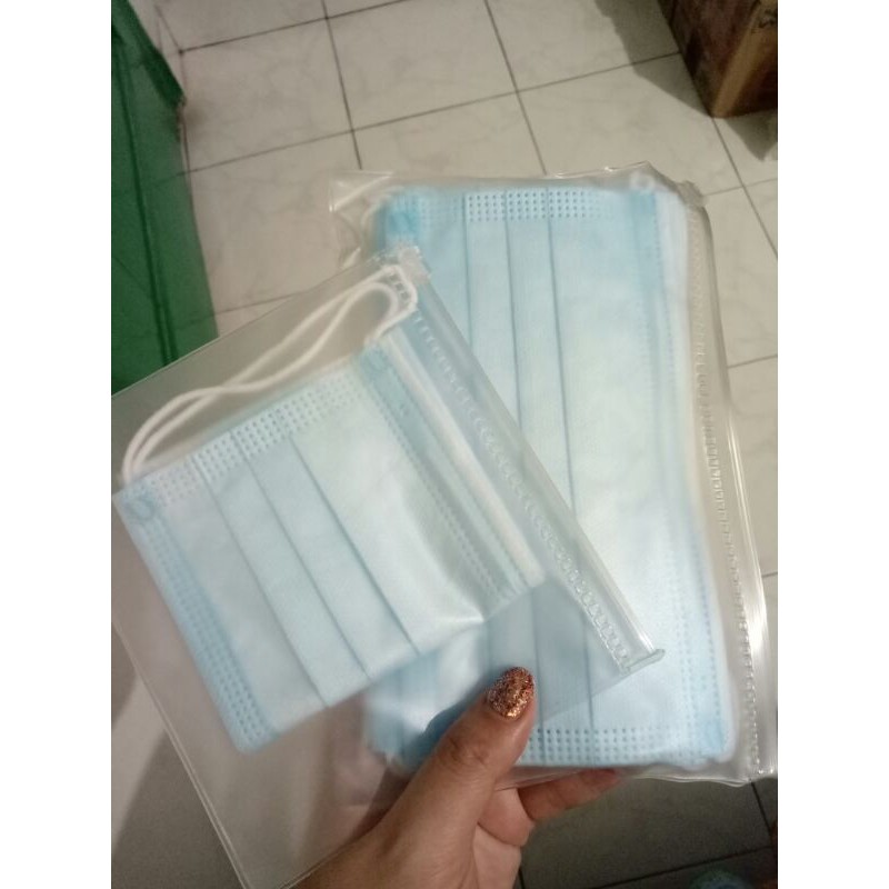 Plastik Zipper Ziplock Kantong Pouch Masker / Kosmetik Mika