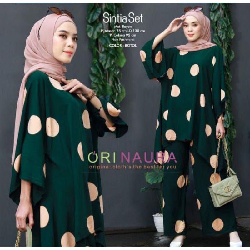 SINTIA SET ORIGINAL NAURA // SETELAN WANITA MUSLIM ORINAURA //