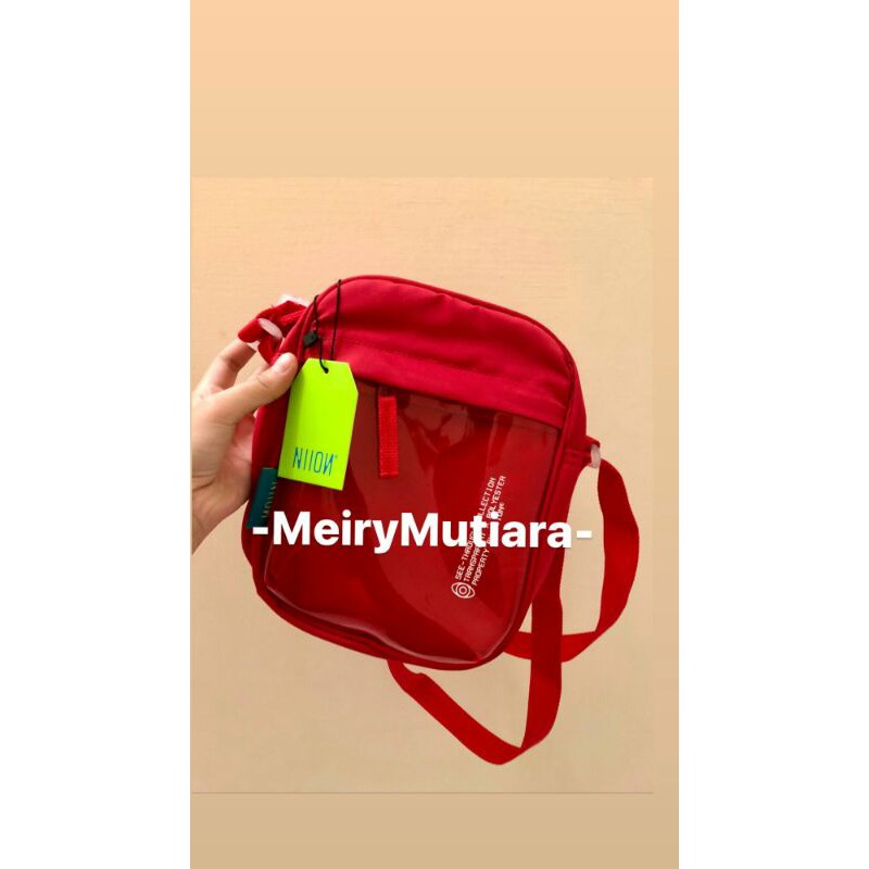 (BARU) NIION BAG CALEA RED  / SHOULDER BAG / TAS SELEMPANG