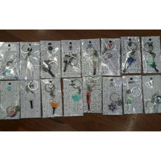 Keyring Lightstick Kpop - lightstick keyring - ganci kpop