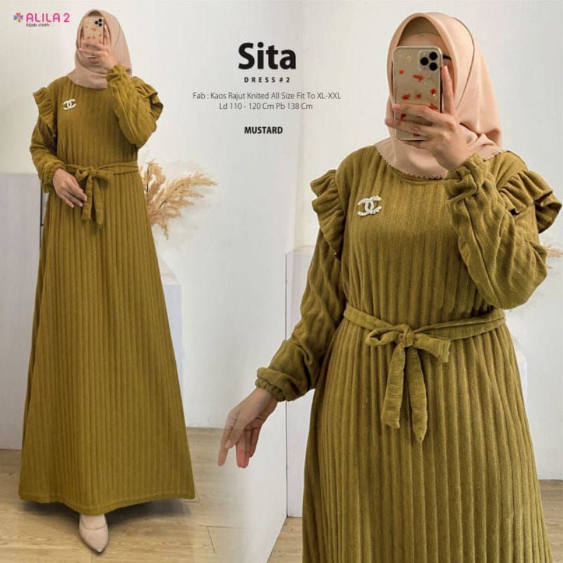 Gamis Sita Rajut Knit